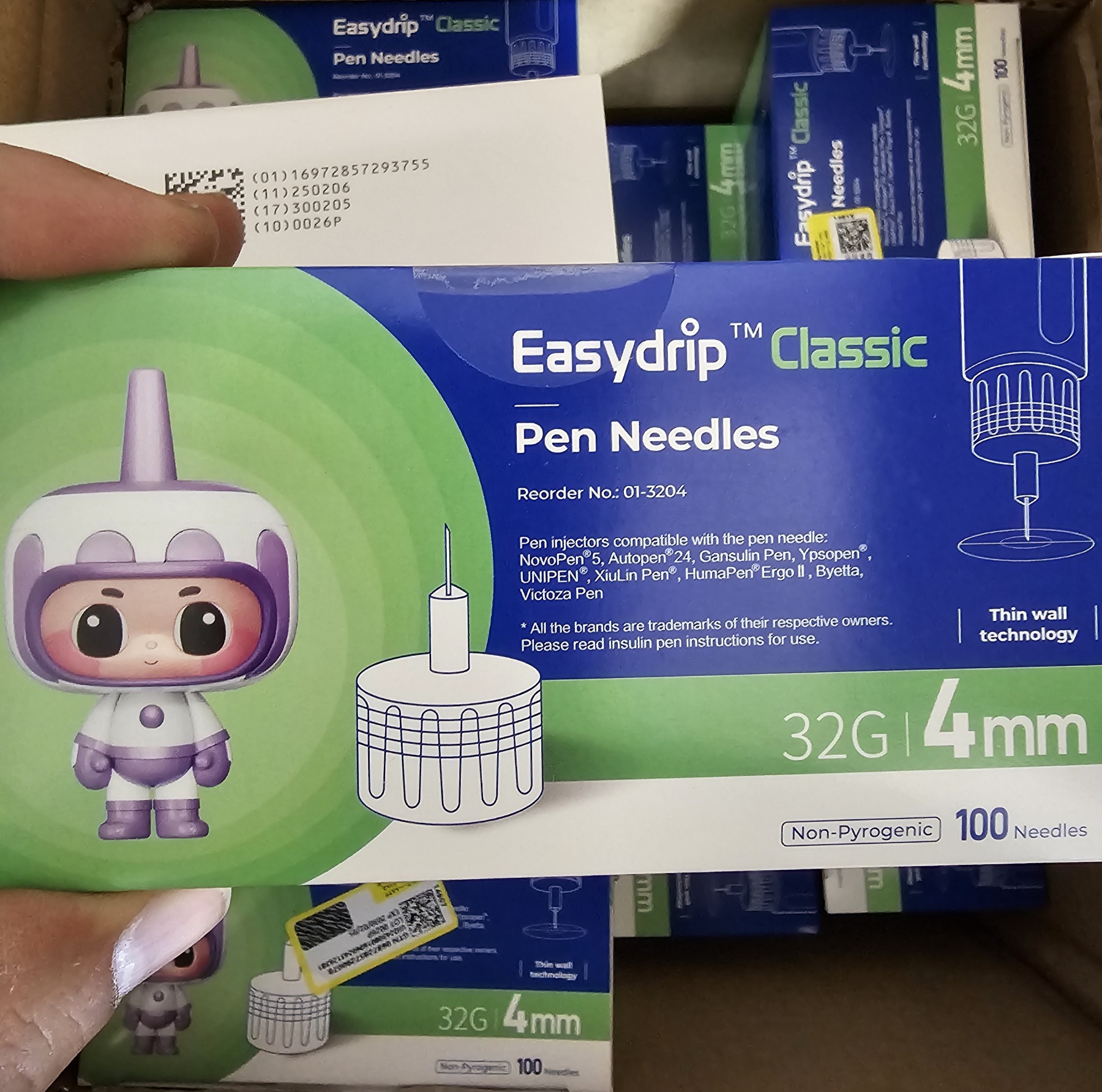 سرسوزن ایزی دریپ سایز ۴ تلومر