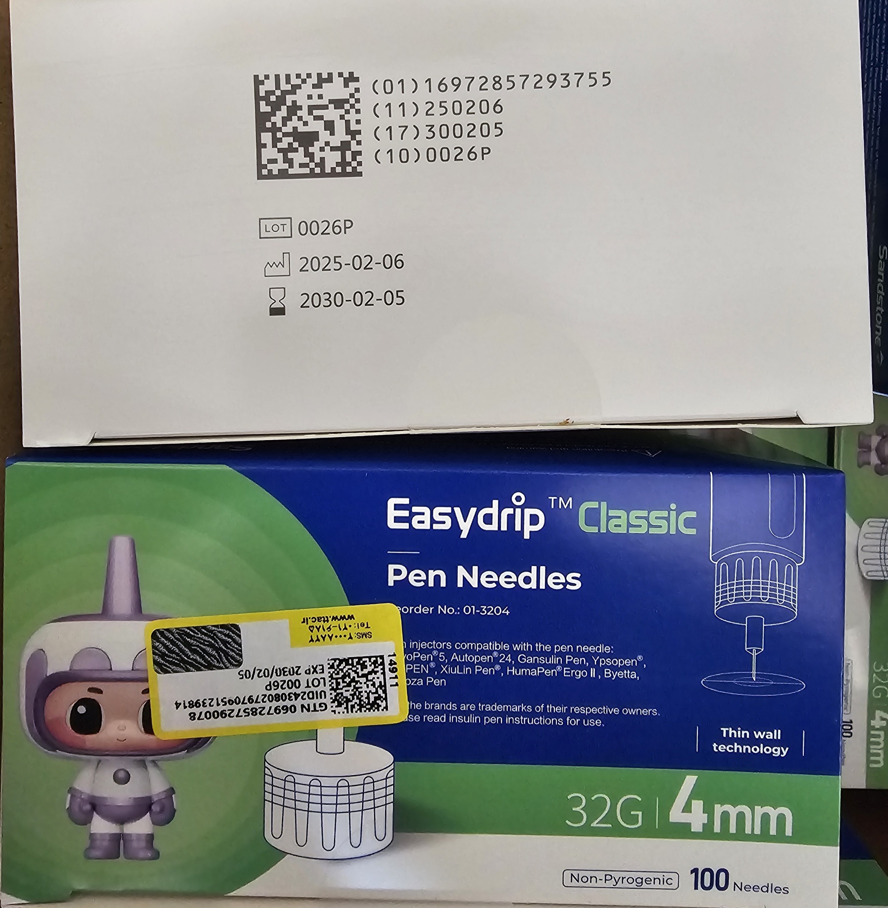 سرسوزن ایزی دریپ سایز ۴ تلومر